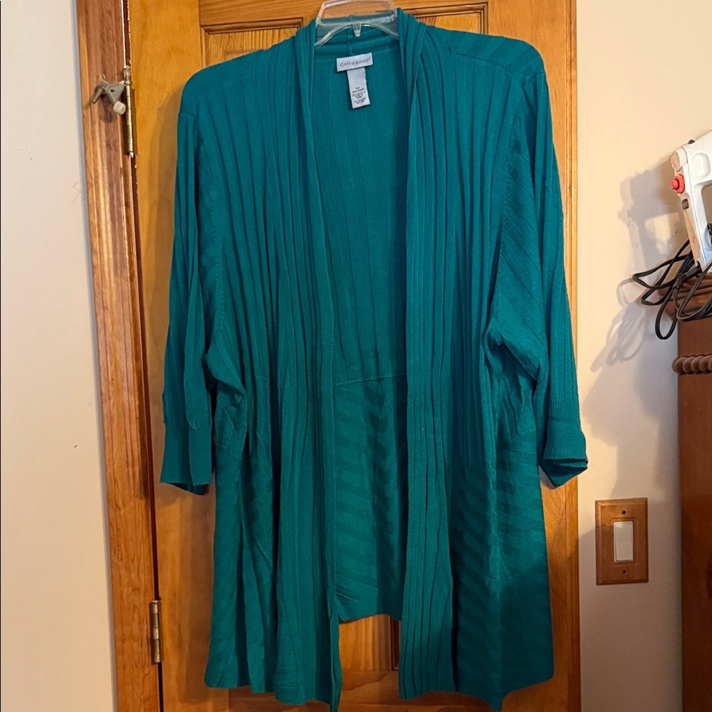 Catherines Teal Knit Cardigan